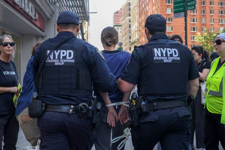 Arrestan a quince personas en manifestación de apoyo a retenidos por el ICE en Nueva York