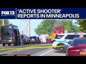 Large police presence outside Minneapolis church