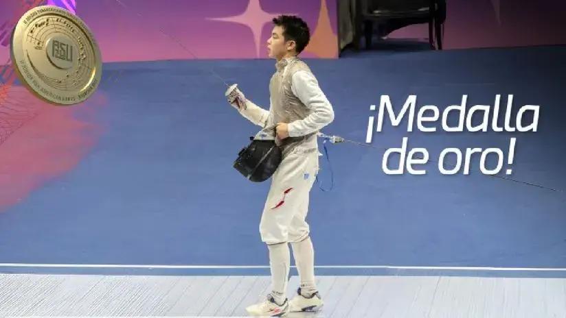 ¡En lo más alto! Esgrimista Renzo Fukuda ganó la primera medalla de oro para Perú en los Panamericanos Junior