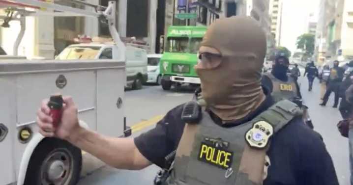 ICE clashes with protesters in downtown San Francisco again