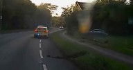 Mercedes driver led police on 130mph chase before smashing into bush