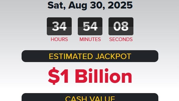 Did anyone win Powerball? Winning numbers Saturday, Aug. 30, 2025.