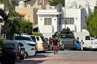 Fuerzas federales realizan operativo en el fraccionamiento Colinas del Rey al sur de Culiacán.
