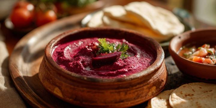 El chef Ángel Vázquez tiene una de las recetas más coloridas y cremosas: mole rosa con betabel