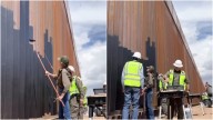 EUA Pinta Muro Fronterizo de Negro Contra Entrada de Migrantes; Esta Es la Razón que dio Noem