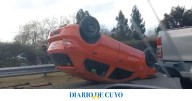 Choque, vuelco y caos vehicular en Ruta 40: afortunamente no hubo heridos de gravedad