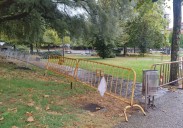 Tres meses de obra para cambiar los accesos al parque de la Urgisa, en Gijón