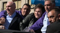 El ministro de Seguridad bonaerense criticó el operativo de custodia de la caravana de Milei