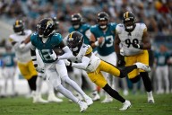 Travis Hunter plays offense and defense in pro debut as Jaguars lose to Steelers in preseason