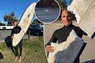 Surfer in Australia faces scary shark attack that left his board in two pieces