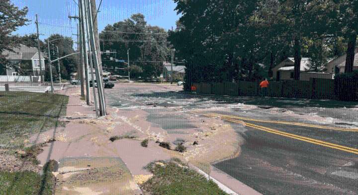 Prairie Village water main break causes severe damage, road closure
