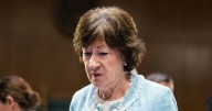 Sen. Susan Collins heckled by protesters at Maine ribbon