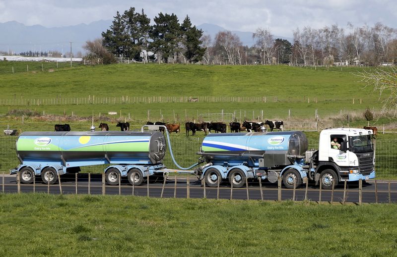 NZ's Fonterra raises annual milk price forecast on stable diary prices