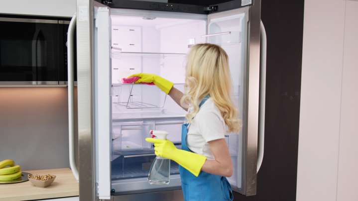 The Best Hack For Cleaning Your Refrigerator Is Hiding In Your Bathroom