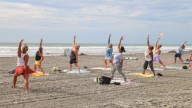 Sounds of the ocean bring peace in 'Wildwood Yoga on the Beach'