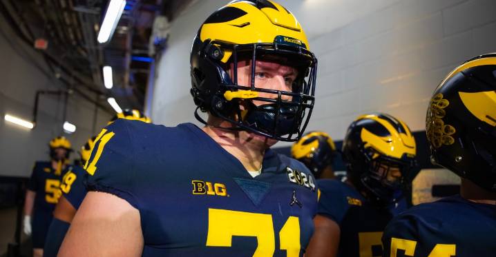LT Evan Link’s development will be essential to success of Michigan offensive line