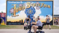 How many people attended the Iowa State Fair on Monday, Aug. 11?