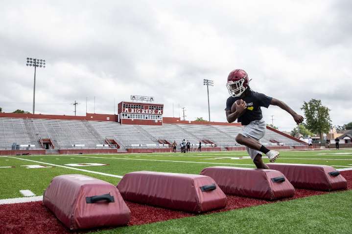 Muskegon-area football teams hit opening practice with eagerness, appreciation