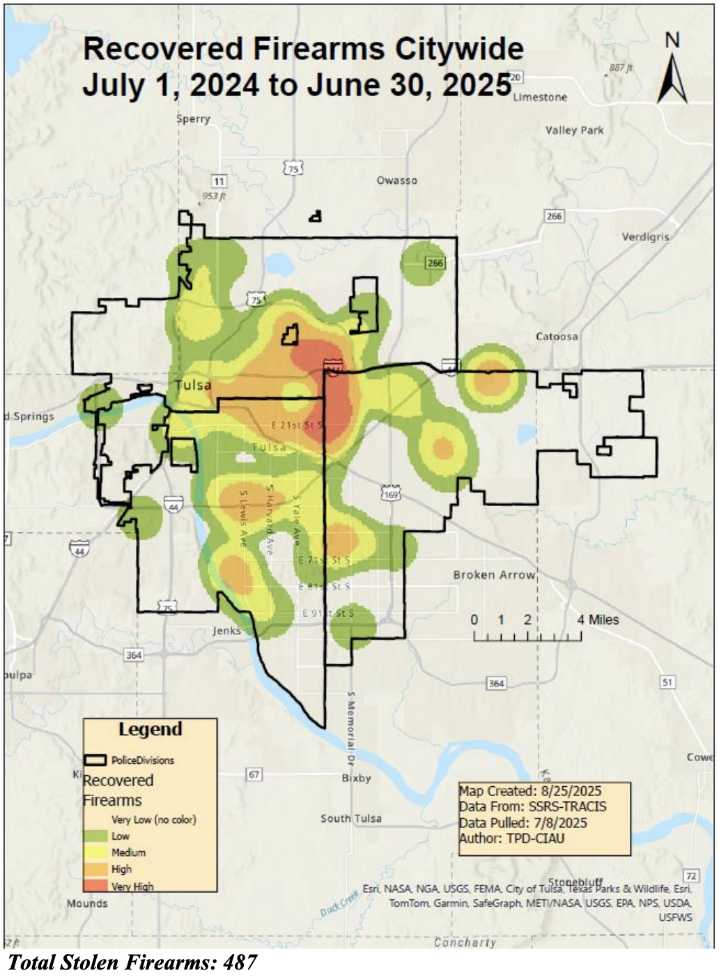 Crime trends down while stolen gun issue persists, TPD says