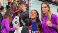 Barcelona Femenino llega a México y es recibido por decenas de aficionados