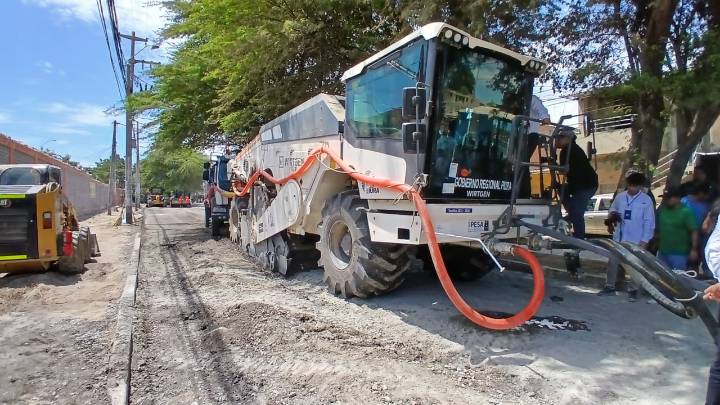 GORE inicia plan piloto en la avenida Grau para probar su nueva maquinaria de mejoramiento vial