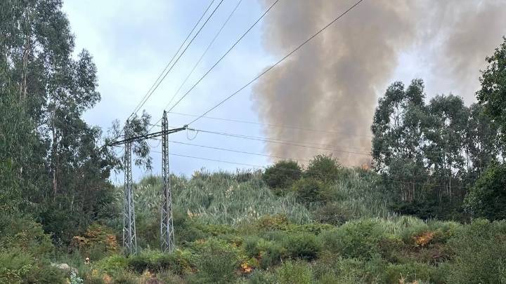 Controlado un fuego forestal que comenzó de madrugada en el Monte Costa de Culleredo