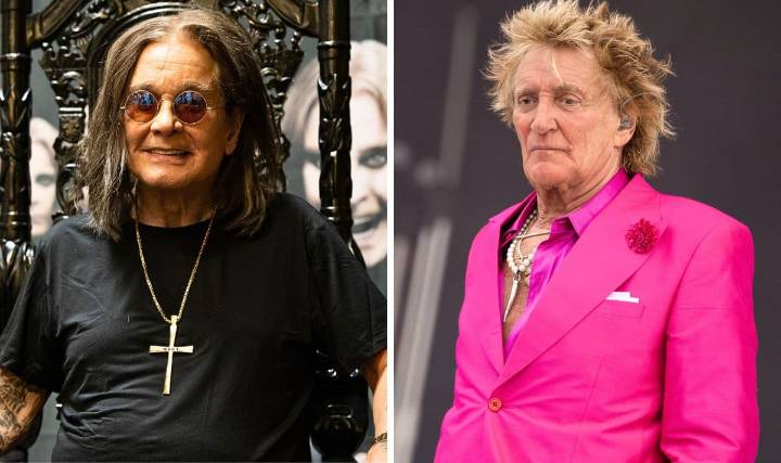 ‘Sick and weird’: Rod Stewart’s AI tribute shows Ozzy Osbourne partying in heaven with dead icons