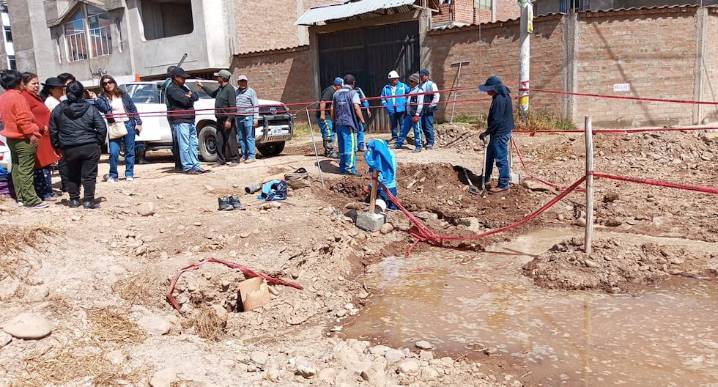 Huancayo: Vecinos de El Tambo llevan más de tres días sin agua por rotura de tubería