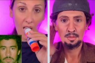 Mujer se transforma en Bad Bunny con maquillaje