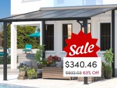 Pergola deal: $932 AECOJOY aluminum canopy now $340 at Wayfair