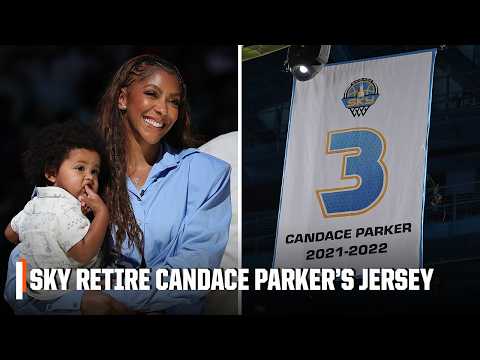 Candace Parker’s Chicago Sky No. 3 jersey retirement ceremony 👏