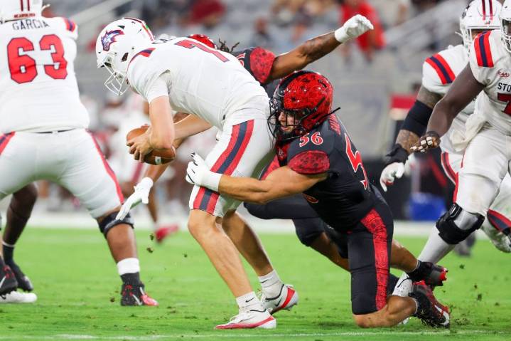 Aztecs score early and often in 42-0 season-opening win over Stony Brook