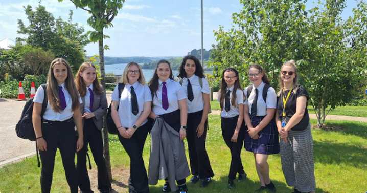 Plymouth students take engineering inspiration beneath iconic bridge
