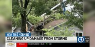 Parts of the state see damage, several inches of rain from storms