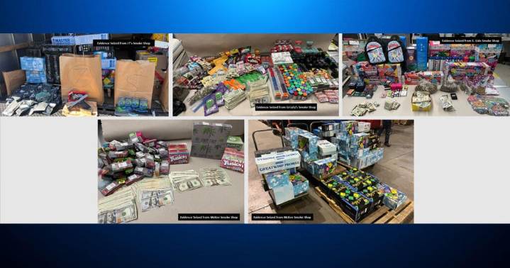 Police bust San Jose smoke shops for alleged illegal cannabis, mushroom sales