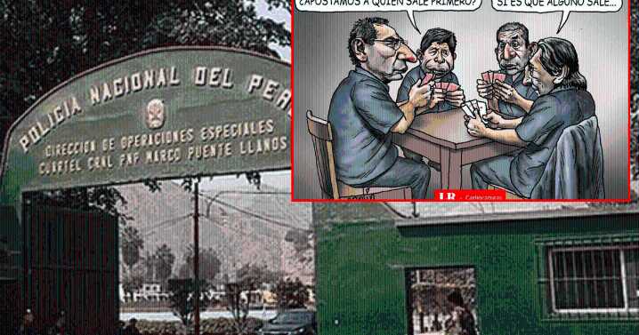 La mesa de los encarcelados: Carlincatura retrata cómo las exautoridades del Perú fueron a parar al penal de Barbadillo