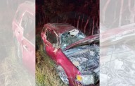 Pareja sufre heridas leves tras aparatosa volcadura en la carretera Valles