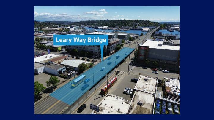 Seattle's Leary Way Bridge shutting down for repaving
