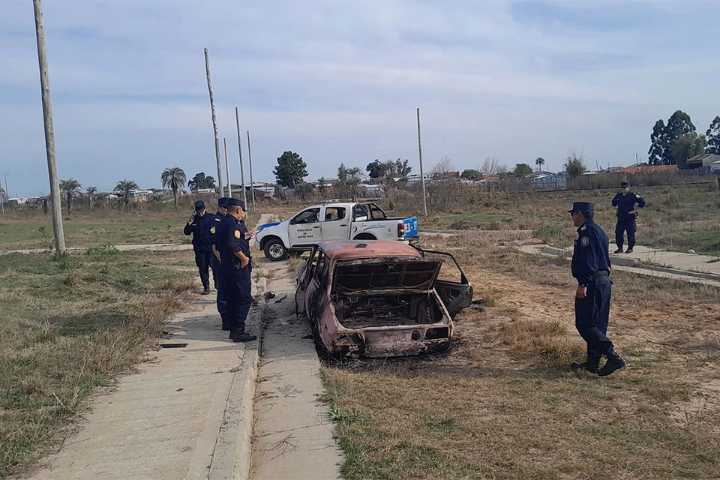 Apareció quemado un auto que había sido robado en Concordia