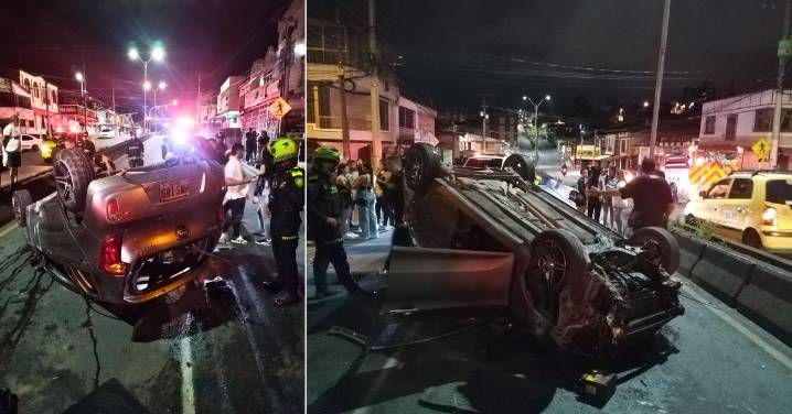 Aparatoso volcamiento en el barrio Los Álamos dejó tres jóvenes heridas y causó alarma entre los vecinos