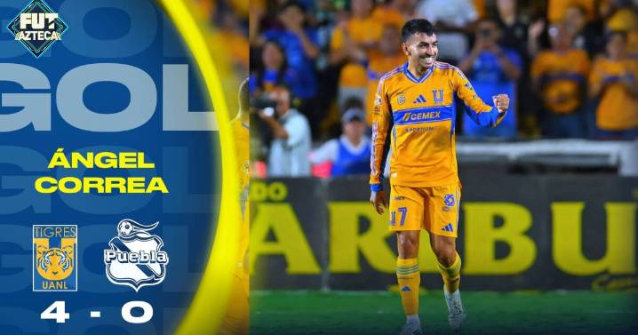 Gol de Ángel Correa | Tigres 4 - 0 Puebla | Jornada 4 