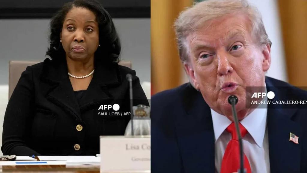 Trump pide renuncia de Lisa Cook, gobernadora de la Fed