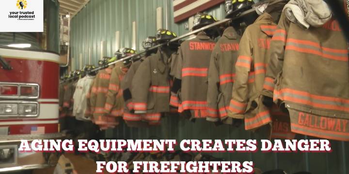Volunteer fire departments responding with out