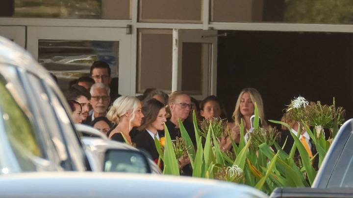 Scenes from outside Hulk Hogan's memorial service in Largo
