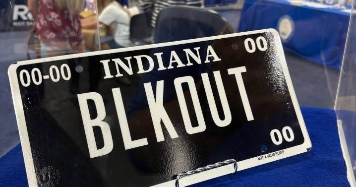 Sleek 'blackout' license plates now available in Indiana