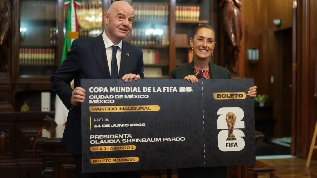 Sheinbaum cederá su boleto para la Inauguración del Mundial 2026 a una niña