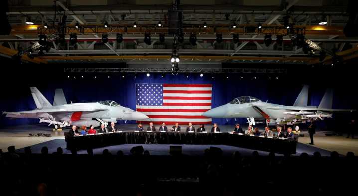 About 3,200 Boeing jet and weapons workers begin strike