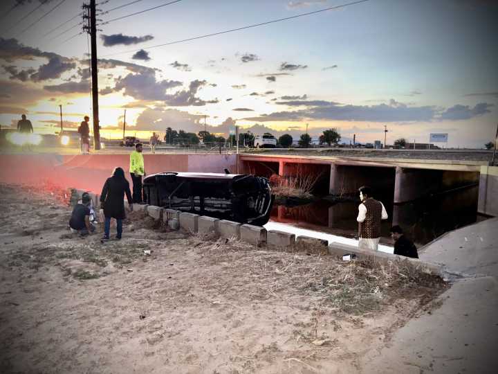 State cites driver, everyone hospitalized after crash sends car plunging into ditch