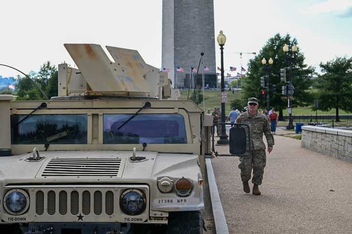 DC to wake up to troops deployed along the National Mall