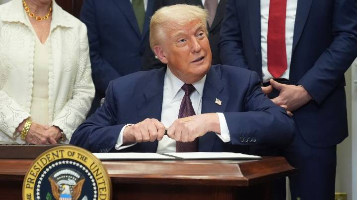 The Latest: US stock market and global trade partners react to Trump's new tariffs